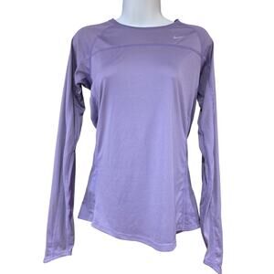 Nike Running performance, dri-fit, light purple, long sleeve athletic top sz S